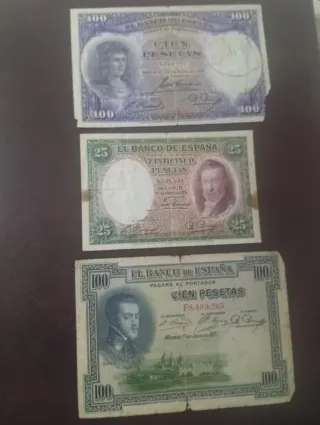 Billetes antiguos españoles 