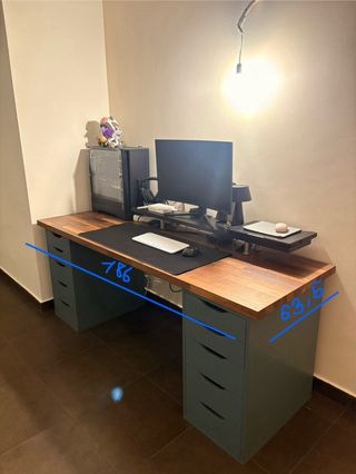 Tablero Madera Ikea Karlby encimera escritorio