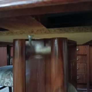 Mesa comedor ovalada extensible