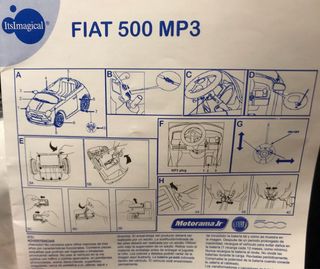 Coche Batería Imaginarium Fiat 500 Blanco