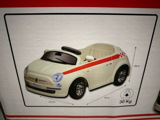 Coche Batería Imaginarium Fiat 500 Blanco