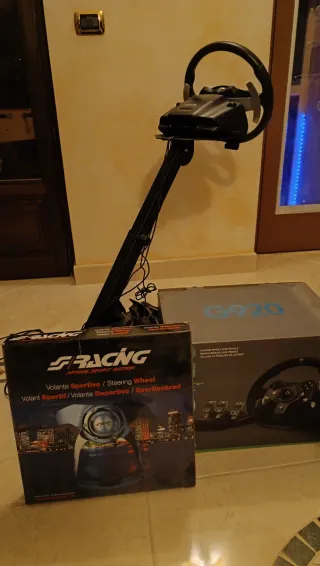 Logitech G920 + Supporto + volante Simoni Racing