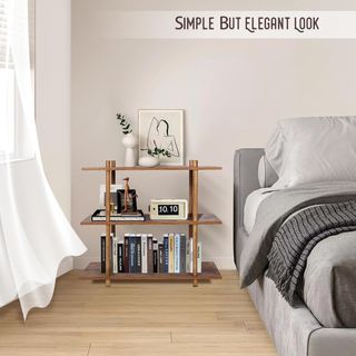 Estantería 3 niveles madera y metal