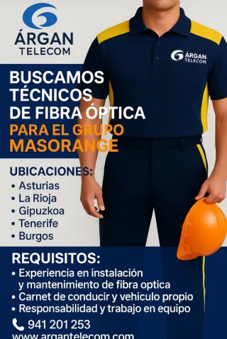 Se buscan técnicos de fibra óptica