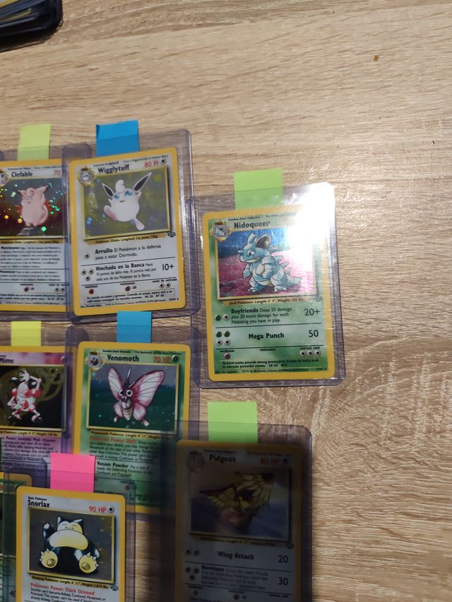 Lote Cartas Pokémon Jungla Holográficas