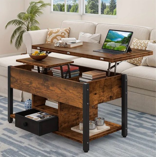 Tavolino alzabile e allungabile/con cassetti