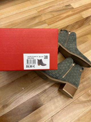 Botines verdes talla 38