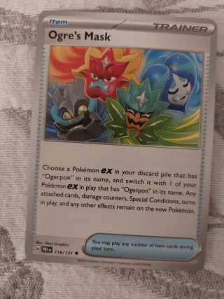 Carta Pokémon TCG Ogre's Mask 118/131