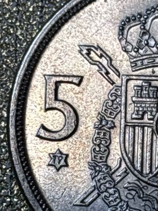 Lote 18 monedas 5 Pesetas 1975