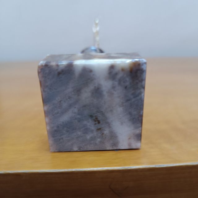 Virgen del Pilar con base de mármol