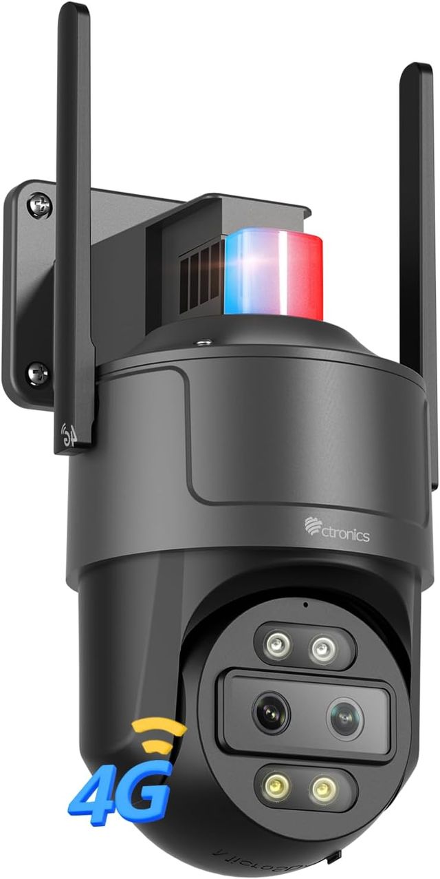 Ctronics 2.5K 4G LTE Cámara Exterior