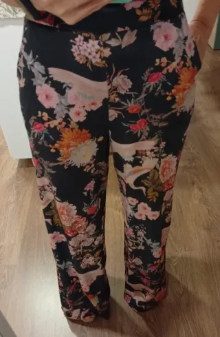 Pantalón Palazzo Estampado Stradivarius