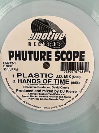 Phuture Scope "Plastic" vinile house / trance '90s