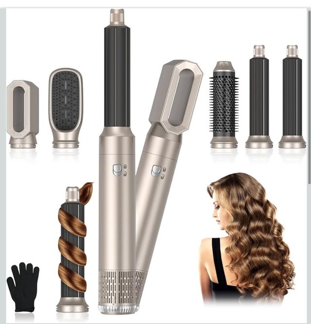 Spazzola lisciante per capelli arricciacapelli 5 in 1