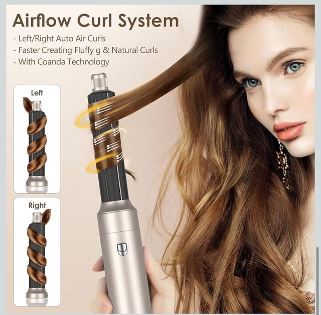 Spazzola lisciante per capelli arricciacapelli 5 in 1