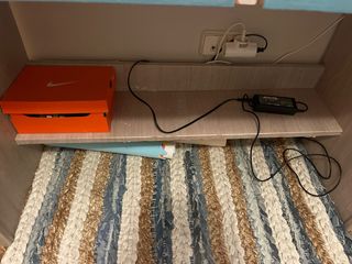 Escritorio juvenil madera y azul