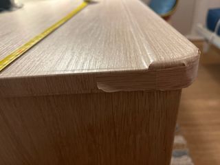 Escritorio juvenil madera y azul