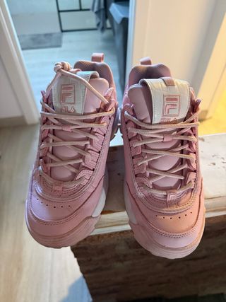 Zapatillas Fila rosas como nuevas