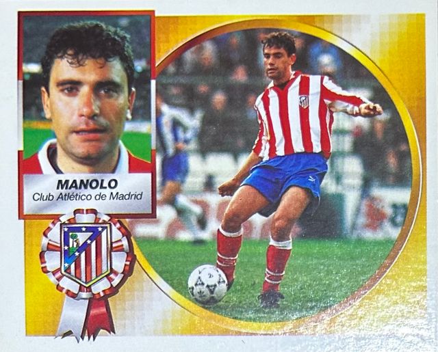 CROMO MANOLO (AT. MADRID) Liga 94-95 (ESTE)