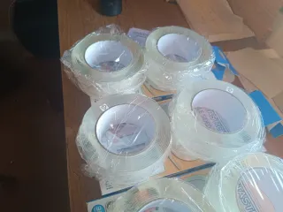 8 Rollos Cinta Adhesiva Doble Cara