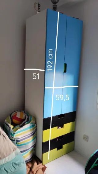 Armario 2 puertas madera