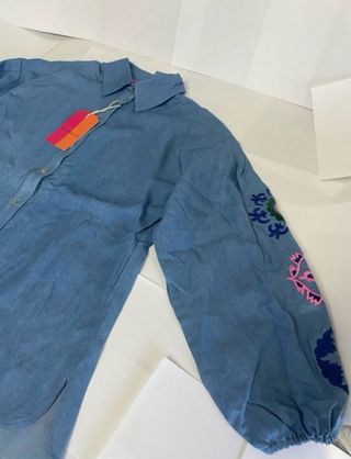 Camisa Vilagallo Bordada Talla 36