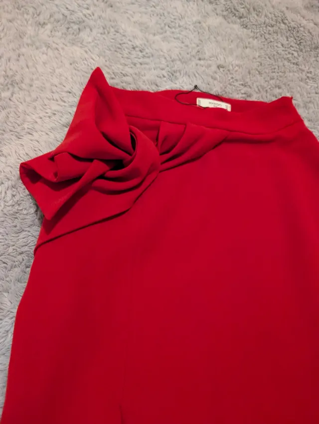 Falda Mango Talla 34(XS) Roja