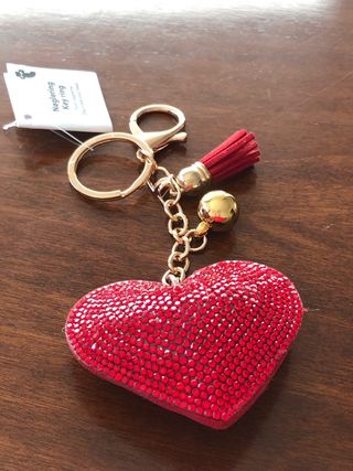 Llavero Corazón Rojo Brillante