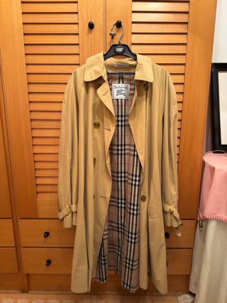 Gabardina Burberrys Beige Clásica