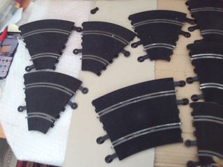 Lote 11 pistas Scalextric interior + 1 exterior