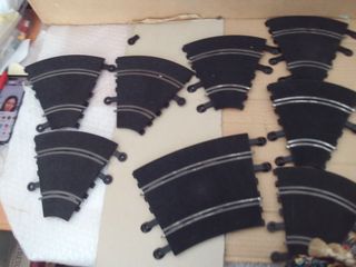 Lote 11 pistas Scalextric interior + 1 exterior