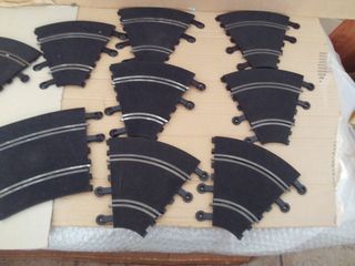 Lote 11 pistas Scalextric interior + 1 exterior