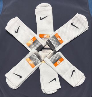 Calcetines Nike Blancos Talla 41-44 (3 Pares)