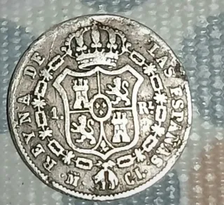 Moneda plata Isabel II 1847