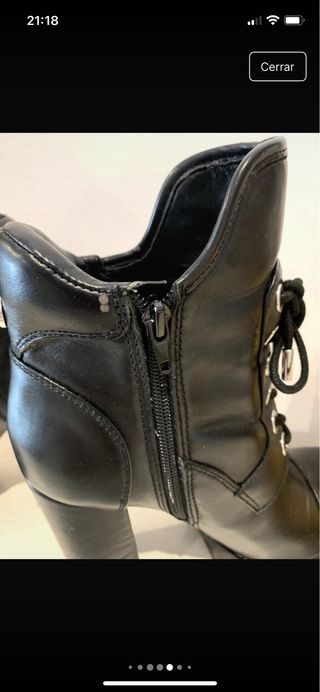 Botines Guess Negros Tacón Plataforma