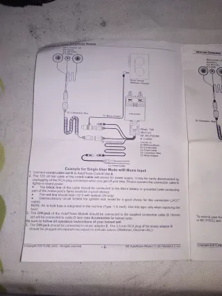 Sistema Intercomunicador Audio Moto