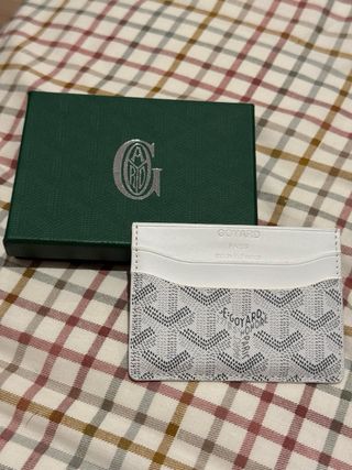 Tarjetero Goyard Paris Blanco
