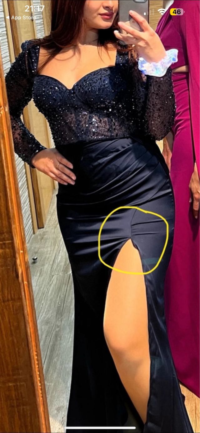 Vestido azul invitada boda