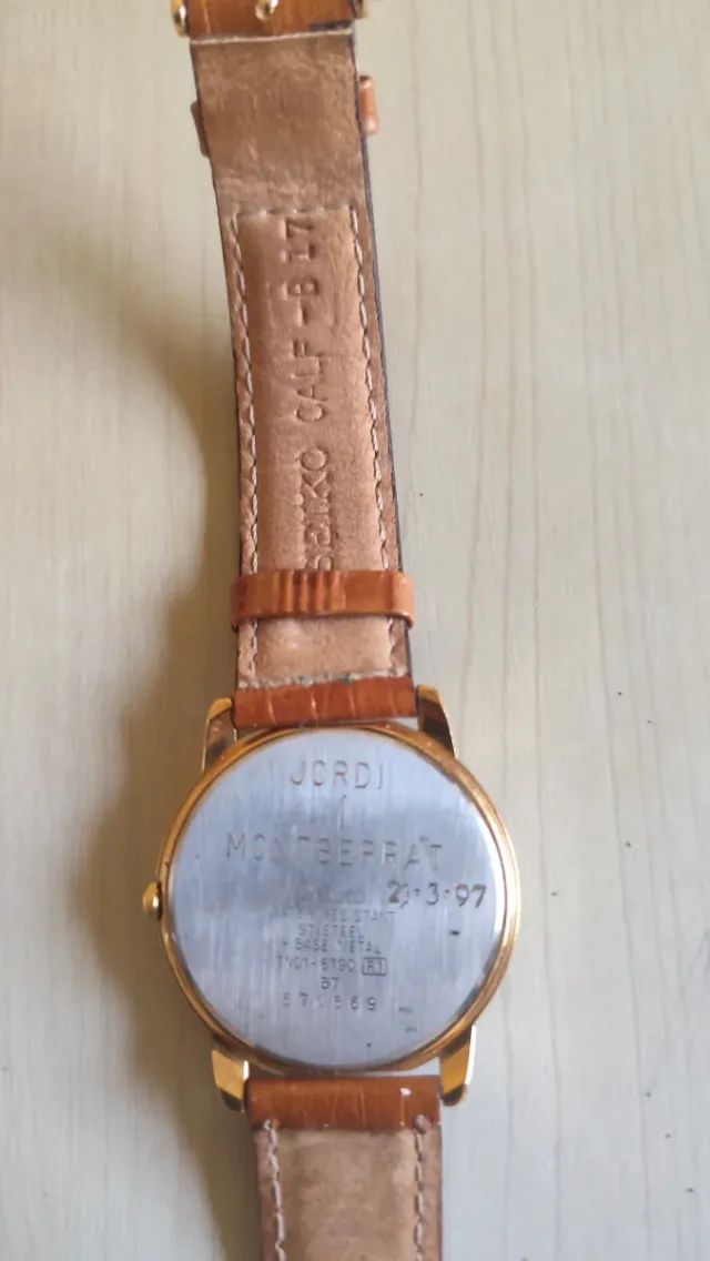 Reloj Seiko  (Jordi I mantserrat) gold plated