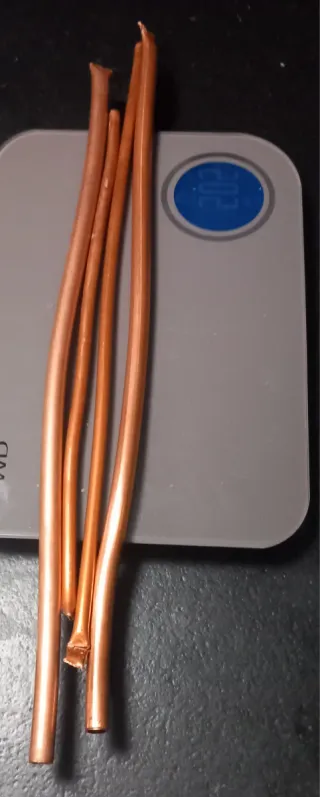 Tubi di rame 202 grammi