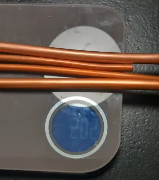 Tubi di rame 202 grammi