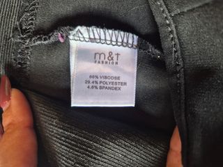 Leggings Neri M&T Zip Oro Taglia M/L