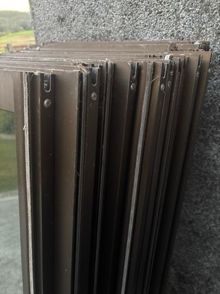 Ventanas de aluminio color bronce