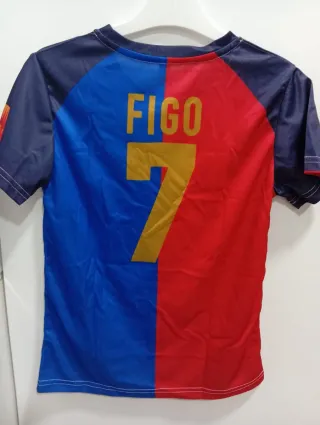 Camiseta Fútbol Retro Figo 7 Nueva
