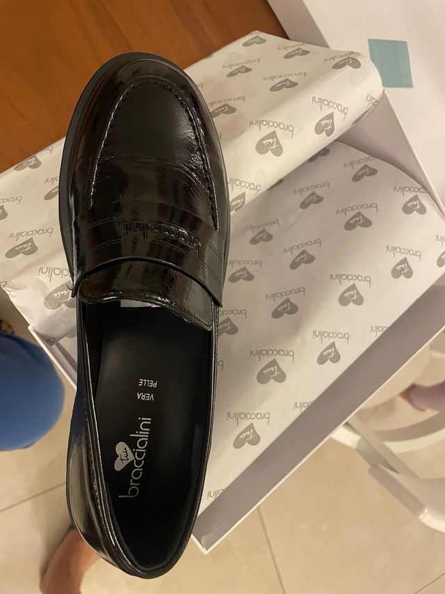 Mocassini Braccialini Neri Donna Nuovi