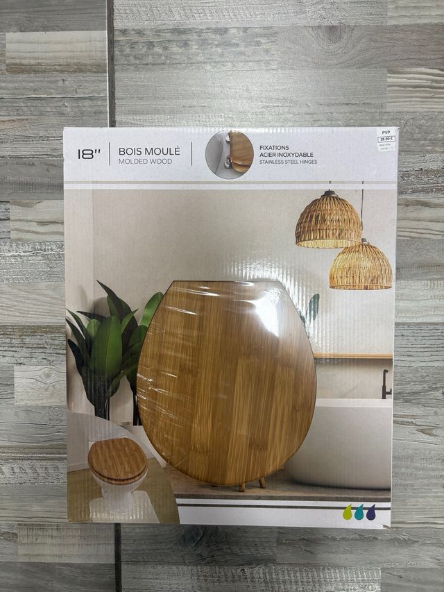 Asiento de WC Madera Moldeada