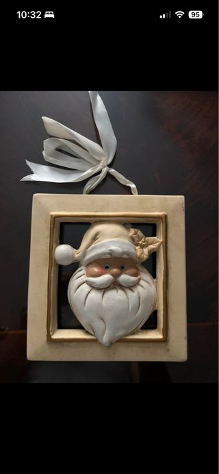 Quadretto Natale Vintage Babbo Natale