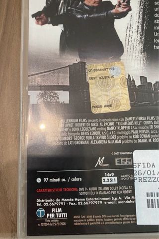 DVD Sfida Senza Regole - Al Pacino, De Niro