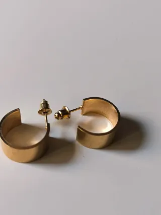 Pendientes Aro Zara Dorados Mujer