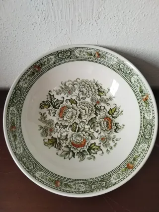 Taça de loiça inglesa floral